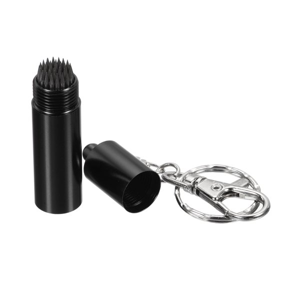 Uxcell Snooker Billiard Pool Cue Stick Tip Shaper Care Tool Accessory with Keychain Black