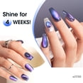 thumbnail image 5 of Gellen Cat Eye Gel Nail Polish, 18ML Dual Colour Natural Glitter Gel Polish Set, Soak off Nail Gel Polish At Home DIY Salon Use, Starry Night Blue, 5 of 9