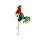 thumbnail image 1 of Luces de estaca para jardín, estatua de gallo de metal, lámpara de noche, decorativa, escultura de animal, estaca de jardín para patio trasero, balcón, 1 of 8