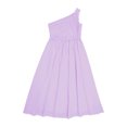 thumbnail image 4 of Alvivi Kids Girls One Shoulder Junior Bridesmaid Dress Formal Party Maxi Gown 6-16, 4 of 5