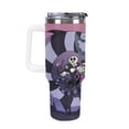 thumbnail image 4 of Beetlejuice Betelgeuse Large Capacity Car Cup, 40oz Stainless Steel Travel Mug With Handle, Double Layer Vacuum Insulated Cup, Coffee Cup , With Lid And Straw, Best Festivals Gift, Halloween Gift, Ch, 4 of 8