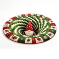 thumbnail image 6 of 3D Christmas Optical Illusion Round Rug, Christmas Gnome Vortex Hole Visual Trap Floor Mat for Living Room, Entryway, Bedroom and Holiday Home Decor, 23.62 Inch, 6 of 8
