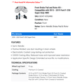 thumbnail image 2 of Front Brake Pad and Rotor Kit - Compatible with 2013 - 2019 Ford F-250 Super Duty 4WD 2014 2015 2016 2017 2018 2020 2021, 2 of 2