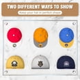 thumbnail image 2 of Hat Storage Revolution! 22 - Pack USA - Patented Black Adhesive Hat Hooks - Super Strong Hold for Baseball Caps, No - Drill Wall/Door/Closet Organizer, 2 of 6