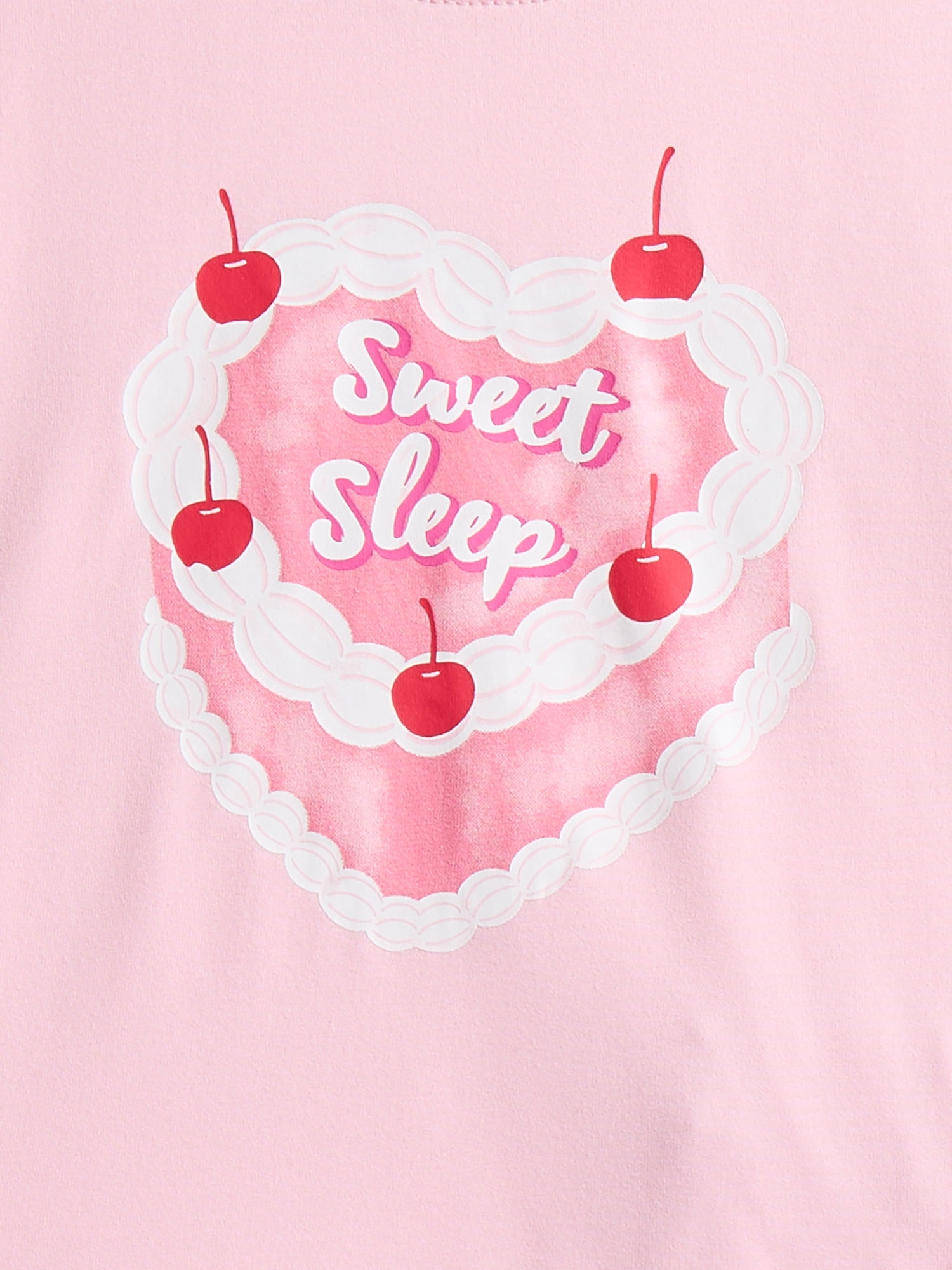 Wonder Nation Girls Short Sleeve Tee and Shorts Pajama Set, 2-Piece, Sizes 4-18