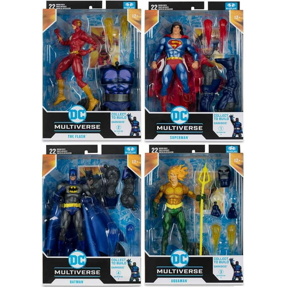 DC Multiverse Justice League Task Force 7 Inch Action Figure BAF Darkseid - Set of 4 (Build-A-Figure Darkseid)