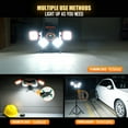thumbnail image 6 of Rechargeable Work Light, Magnetic Work Light, Foldable 360° Rotatable Portable LED Light, 5000LM, IP65 Waterproof Cordless Worklight, 6 of 9