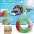 thumbnail image 2 of Anillo de natación HUOGUO redondo bicolor sandía para niños mayores de 8 años, 2 of 5