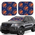 thumbnail image 6 of Kdxio Octopus Print 2-Piece Sun Shade Front Windshield - Foldable Car Front Window Sunshades For Most Sedans Suv Truck, 6 of 6