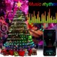 thumbnail image 4 of Luces inteligentes RGB IC para árbol de Navidad, Multicolor, hadas, LED, estrellas, cuerdas, aplicación de cascada, Bluetooth, patio, vacaciones, luces programadas DIY, 4 of 4
