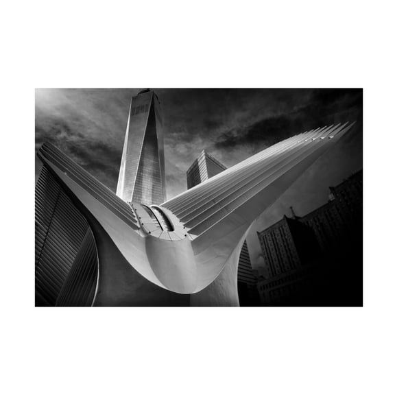 Canvas Wall Art - Alessio Forlano 'Oculus 01' Wall Art for Living Room, Bedroom, or Office Décor by Trademark Fine Art - 19 x 12 Inches