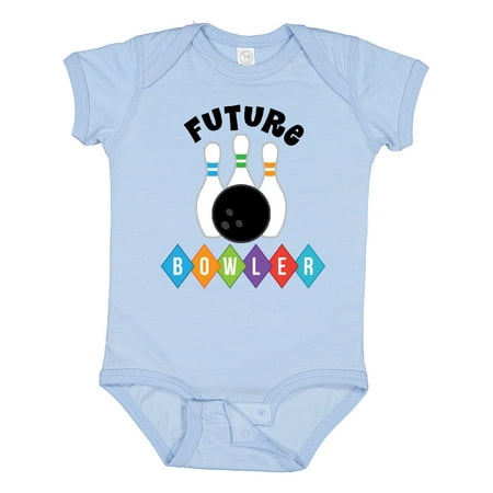 

Inktastic Future Bowler Bowling Pins Boys or Girls Baby Bodysuit