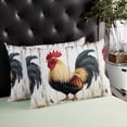 thumbnail image 4 of Retro Rooster Throw Pillow Cover 20 x 26 Inch Decorative Pillow Cover Watercolor Vintage Rooster Lumbar Pillowcase Seasonal Rectangle Cushion Case for Couch Sofa Bed Living Room, 4 of 7