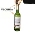 thumbnail image 2 of Juego de tapón de vacío para vino, tapón de bomba con 4 tapones de vacío para vino tinto, blanco y cerveza, acero inoxidable, mantiene el vino fresco y sabroso, color negro, 2 of 5