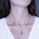 thumbnail image 5 of Collar para Mujer con Cristal Fino Swarovski Drop– Bañado en Rodio- Collar Elegante y Brillante-Collares de Mujer de Moda- Joyería para Mujer de Moda- Regalo especial Ortiz Espinosa Temporada, 5 of 5