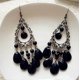 thumbnail image 4 of Bohemian Black Long Dangle Earrings for Women Girls Ethnic Retro Gypsy Beads Tassel Hook Earrings, 4 of 4