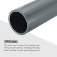 thumbnail image 4 of Uxcell Rigid Round Pipe 63.8mm ID 75mm OD 8" Length Light Grey High Impact for Water Pipe, Crafts, Cable Sleeves, 4 of 6
