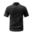 thumbnail image 3 of gbyLJF Men's Short Sleeve Shirts Military Work Fishing Shirts Button Down Breathable Outdoor Hiking Tops, 3 of 7