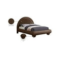 thumbnail image 2 of Meridian Furniture Madrid Brown Velvet Queen Bed, 2 of 7