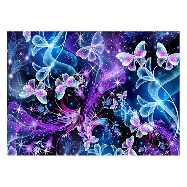 Puzzle HUOGUO, 1000 piezas, difícil, multicolor, con póster