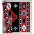 thumbnail image 2 of Designer Home Swan Area Rug 2050 10430 Caliente Red Medallions Angled 7' 10 x 7' 10" Round, 2 of 2