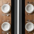 thumbnail image 6 of Black White Stripe Table Runner - 72 Inch Long, Kitchen Dining Table Runner Dresser Scarves, Modern Rustic Vertical Striped Farmhouse Decor for Coffee Tables Wedding Party Banquet, 6 of 8