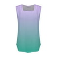 thumbnail image 6 of Yubnlvae &nbsp;Square Neck Casual Tank Top (2025 Summer) Tank Tops for Women Summer Outfits 2025 Square Neck Casual Shirts Blousesclearance! Gradient, Square Collar, Pink, Xl, 6 of 9