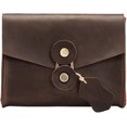 thumbnail image 1 of Large Capacity PU Leather Digital Accessories Storage Bag - Coffee/Brown, 1 of 5