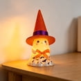 thumbnail image 3 of Fwttom Halloween Ghost Night Light, Cute Glowing Ghost Lamp with Witch Hat, Halloween Lights for Holiday House Mantel Shelf Bedside, 3 of 6