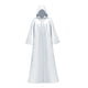 thumbnail image 4 of Capa de Halloween, capa larga de mago, disfraz de bruja, capa larga con capucha, bata para club Blanco L, 4 of 9