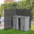 thumbnail image 2 of MAYEERTY 47*47"Outdoor All-Weather Privacy Fence Panels, Vertical Slats Pattern, for AC,Trash&Pool Equipment, 2 of 5