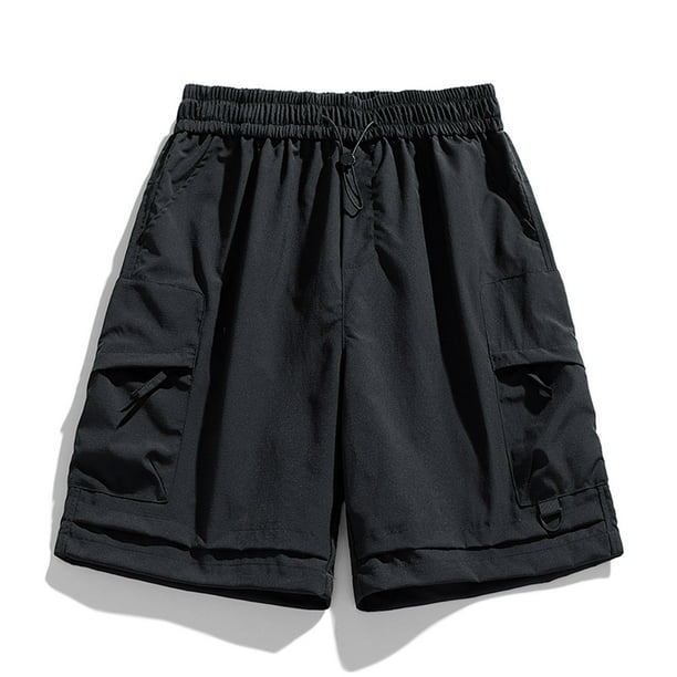 pstuiky Pantalones cortos cargo para hombre, Pantalones cortos deportivos informales de moda para hombre, transpirables, con bolsillos laterales y cintura baja Pantalones cortos de golf