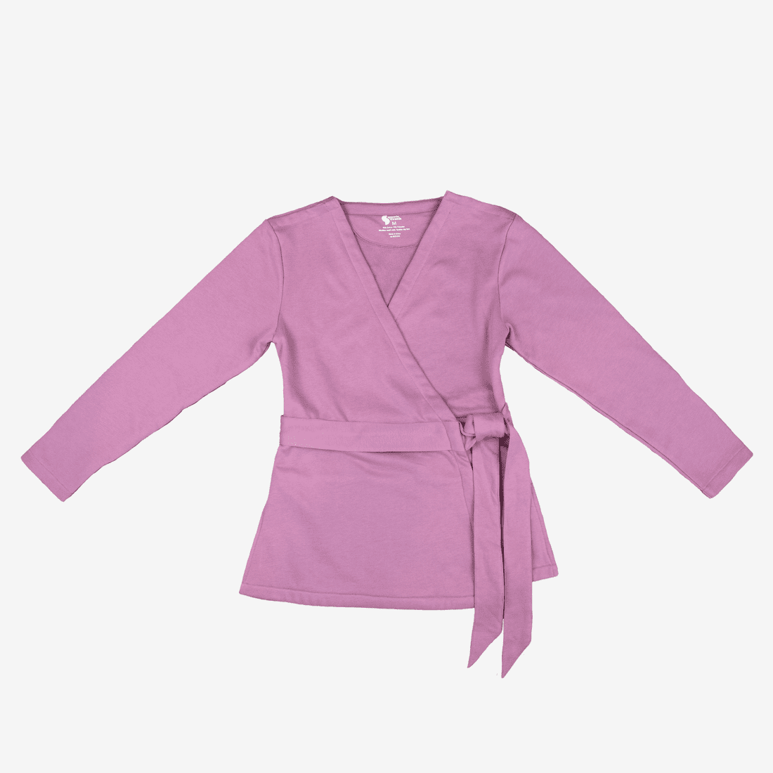 Women's Pink Fleece Surgical Recovery Blouse, Adaptive Top, Breast