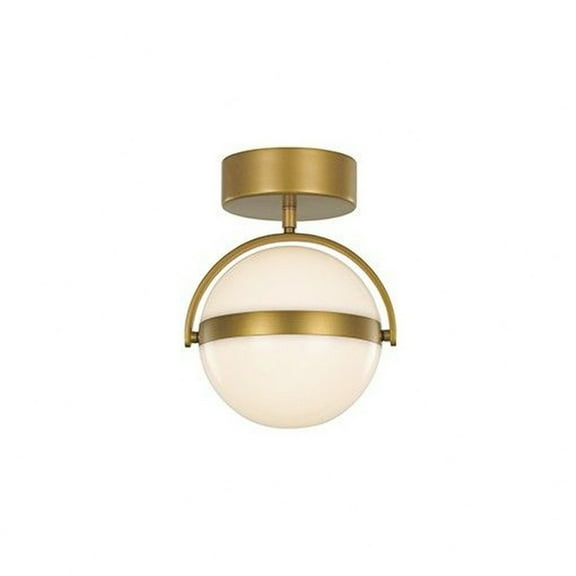FM301001BG-Alora Lighting-Globo - 11W LED Flush Mount-9.13 Inches Tall and 6.38 Inches Wide-Brushed Gold Finish