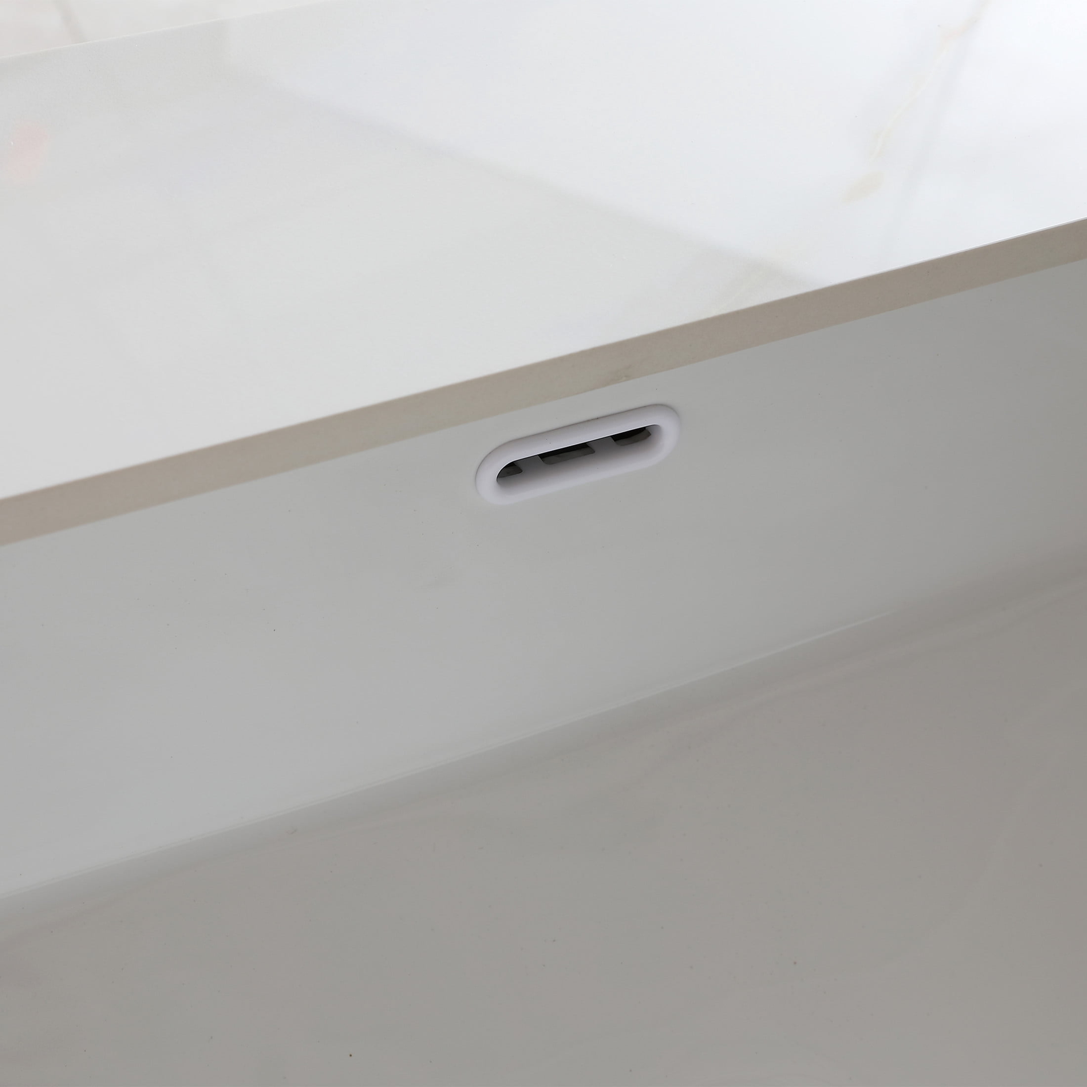 Noble House 37-Inch Bathroom Vanity Top with Undermount Sink, Backsplash, Pre-Drilled Faucet Hole, White