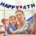 thumbnail image 4 of BNNG 4th of July Party Supplies Banner, American Stars and Stripes Flag Bunting Garland USA Triangle Banner for Independence Day Party Decoration, Happy 4th Patriotic Themed hanging Banner, 4 of 9