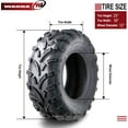 thumbnail image 4 of Wanda ATV/UTV Tires 25x8-12 Front & 25x10-12 Rear /6PR P373, Set 4, 4 of 5