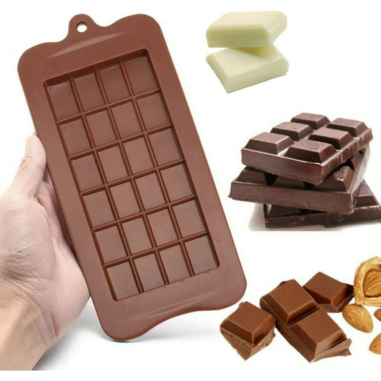6 cell 10 Chunk Sections Chocolate Bar Candy Mold Professional Silicone  Mould