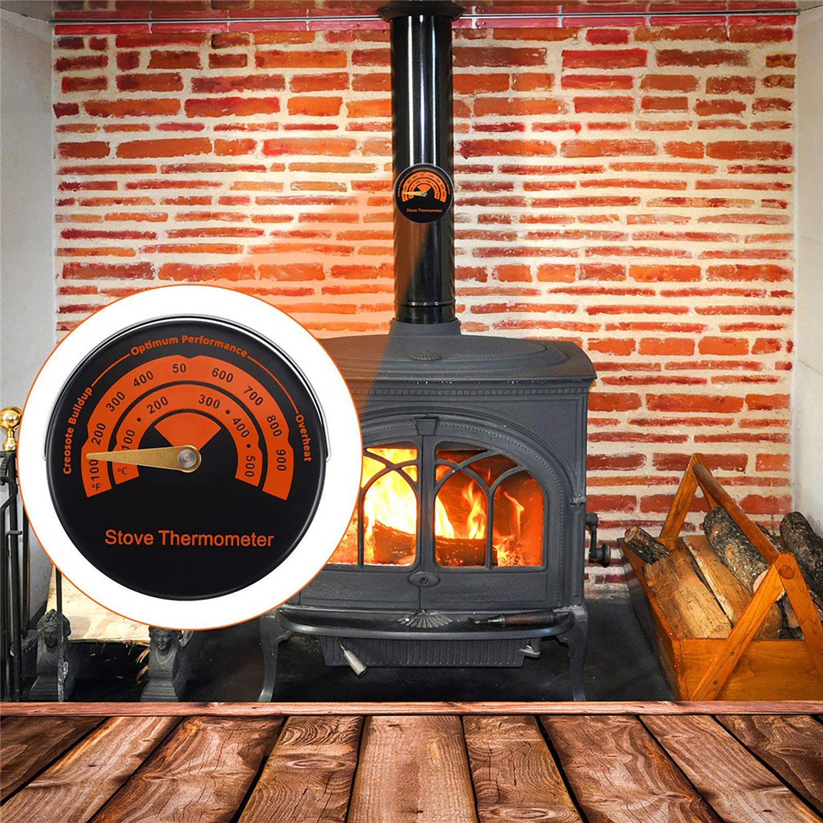 Flywake Savings Clearance 2023! Stove Thermometer Meter Stove Flue Tube  Thermometer Fireplace Accessories | Walmart Canada