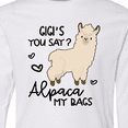 thumbnail image 4 of Inktastic Gigi's You Say Alpaca My Bags Long Sleeve Youth T-Shirt, 4 of 5