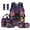 Galaxy Black Cat Floral, variant on Jeiento 4 Pcs 17 Inch Backpack And Lunch Box Set for School Water Resistant Polyester Bookbag with Pencil Case, Bookmarks, Large Capacity Girls Black Cat Floral Back to School Supplies
