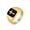 Gold, variant on Men's Stainless Steel Minimalist Vintage Cross Enamel Ring Silver Size 08