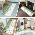 thumbnail image 5 of St. Patrick's Day 2'x6' Runner Rugs for Hallway Kitchen Bedside Non Slip Washable, Spring Farmhouse Luck Leaves Falling Entryway Rug Runners with Rubber Backing, Long Carpet Runner for Laundry Room, 5 of 8