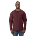 thumbnail image 1 of Jerzees Mens DRI-POWER Active Long Sleeve Crew T-Shirt, M, Maroon, 1 of 1