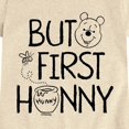 thumbnail image 3 of Winnie the Pooh - But First Hunny - Youth Girls Fitted Short Sleeve T-Shirt, 3 of 5