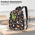 thumbnail image 7 of DISNIMO Baseball Dinosaur Print Multi Compartment Backpack for Kids, Breathable Padded Adjustable Straps, Lightweight School Bag for Elementary & Middle School Students Daily Use, 7 of 7