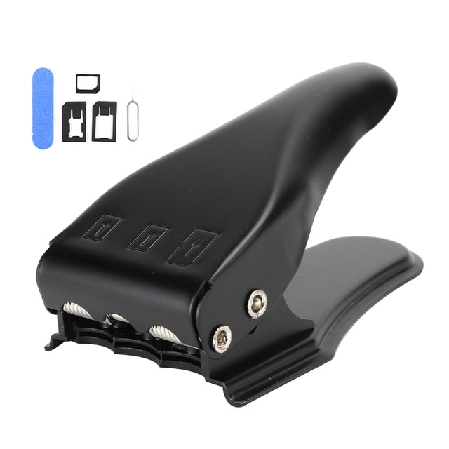 Peahefy SIM Card Knife,Phone SIM Card Cutter,Universal 3 in 1 Standard Micro Nanometer SIM Card Cutter 3 SIM Adapter 1 Sim Card Needle