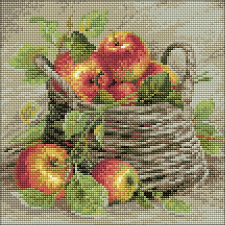 UPC: 4779046180187 | RIOLIS Diamond Mosaic Embroidery Kit 10.75 X10.75 -Ripe Apples