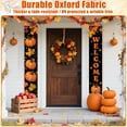 thumbnail image 6 of Fall Porch Sign Autumn Decoration for Home Outdoor Thanksgiving Halloween Front Door Porch Decor Pumpkin Maple Leaf Banner for Yard Garden Party Supplies Design 2, 6 of 7