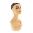thumbnail image 3 of HILABEE Female Mannequin Head with Mesh Cap Accessories Practical Jewelry Stand 19" Tall F, 3 of 9